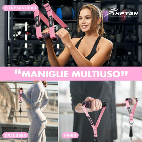 HPYGN Exercise Handle, Replacement Fitness Equipment for Pilates, Yoga, Strength Trainer, Pull Down Home Gym
