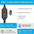 YukiHalu Mini Fish Tank Heater 25/50/100/150W with Protective Cover, Digital Display, Adjustable Temperature for 5-30