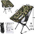 Backpacking Portable Camping Chair, Folding Chairs for Outside, Green Camouflage Lightweight Chair, Outdoor Collapsible