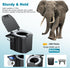 500 lbs, Camping Toilet - Upgraded soft toilet seat with urine Splash Guard, Folding Toilet with Detachable Paper