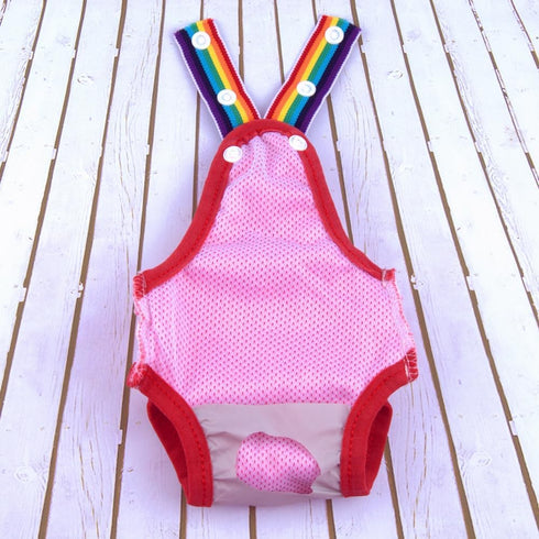 Sinknap Dog Sanitary Diaper Polka Dot Striped Female Dog Sanitary Panties Cute Compatible with Outdoor Polka Dot Pink