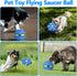 FlidRunest 2PCS Pet Toy Flying Saucer Ball - Interactive Dog Toy with 3 Lights for Outdoor Games
