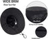 Women's Summer Beach Hat, Wide Brim Outdoor UV Protection Packable Mesh Bucket Hat with Ponytail Hole