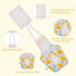 HekouJiub 4Pcs Bird Diaper - Cute Pet Bird Diaper with Waterproof Inner, Reusable Flight Suit for Cockatiel Parakeet