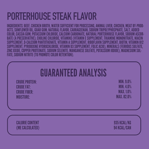 3.5 oz (Pack 12), A Strong Heart Wet Dog Food Cups, Porterhouse Steak Flavor - Cups of Made in The USA with Real Beef
