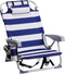 Generic Folding Beach Chair Portable Camping Chair, Low Beach Chair Lightweight Backpack Chair