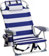 Generic Folding Beach Chair Portable Camping Chair, Low Beach Chair Lightweight Backpack Chair