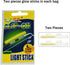 QualyQualy Clip-On Fishing Glow Sticks for Pole, Fishing Rod Tip Light Sticks Bulk Kit, 100 Pcs