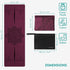 Navaris Foldable Yoga Mat - Non-Slip Portable Exercise Mat for Travel - 1/16" (1.5mm) Thick Pilates, Workout, Gym,