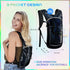 Hydration Backpack with 2L Water Bladder, Lightweight Insulation Pack for Men and Women, Raves, Hiking
