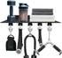 Tonal Accessories Shelf Organizer for Gym Storage Rack, Black Floating Wall Shelves with Hooks for Equipment