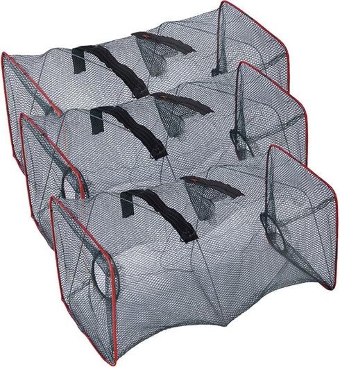 Abaodam Crab Fishing Traps 3pcs Fishing Bait Crab Minnow Crawfish Lobster Shrimp
