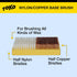 TOKO Ski Snowboard Waxing Brush, 14mm Nylon and Copper Combi Brush