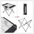SUNNYFEEL Outdoor Folding Table - Lightweight Compact Camping Table, Roll Up Top Portable Small Camp Tables