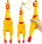 2Pcs Large Screaming Rubber Chickens,15 Inch 12 Inch Yellow Squawking Squeaky Chicken