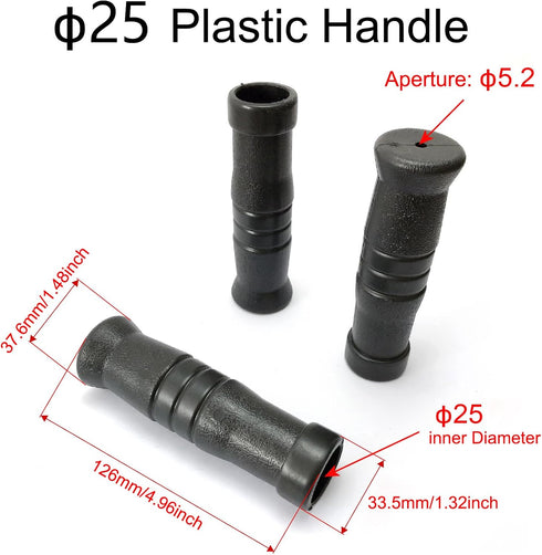 SquEqu 4 Pack LAT Pulldown Machine Straight Bar Grips Non-Slip Tricep Bar Rubber Grips for Fitness LAT and Lift Pulley