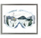 Stupell Industries Ski Mountain Reflection in Sports Goggles, Winter Forest Design by Ziwei Li