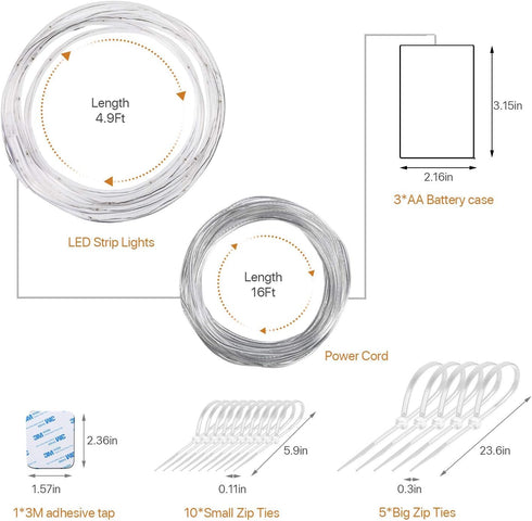 16 Waybelive LED Basketball Hoop Lights, Remote Control Basketball Rim LED Light, Color Change by Yourself, Waterproof