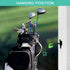 Wall Mounted Golf Bag Hook, 2 Bags Storage Racks for Garage Organization, Space Saving Hanging Organizer