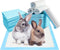 Tfwadmx 100 Pcs Rabbit Pee Pads Disposable Cage Liners Leak-Proof Super Absorbent