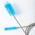 SLSON Aquarium Filter Brush - Flexible Double Ended Bristles, Stainless Steel Long Tube Cleaning Brush for Fish Tank