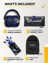 TradeSmart All-in-One Shooting Ear Protection - Comfort+ NRR 28 Earmuffs, Glasses & Earplugs with Carry Case
