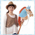 Teyva Daily 9 Pcs DIY Hobby Horse Bridle Kit Include Horses Ear Bonnet Blanket Halter Sugar Cubes Red Green Apples