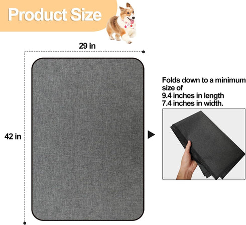 (29"x42") Ehzyaz Dog Crate Mat Liner, Washable Pee Pads for Dogs, Absorbs Urine, Non-Slip, Waterproof Under Dog Crate