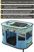 Medium Blue Foldable Pet Playpen for Indoor Use