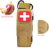 GZWER Set) Tactical Tourniquet Pouch Holder TQ Tourniquet Case Trauma Medical Shear Pouch with Shears and Pen(TAN
