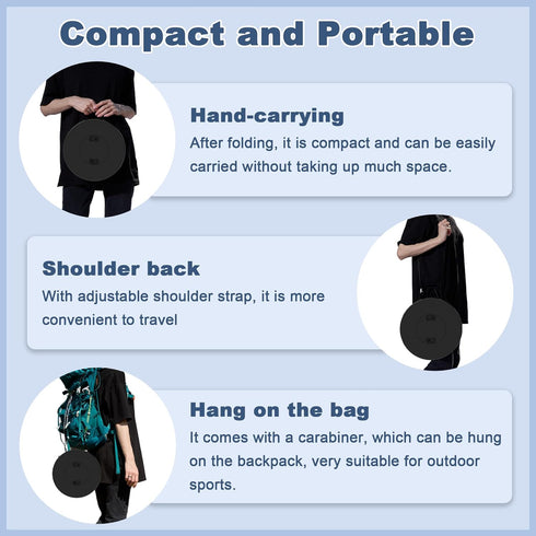2026 18.1" 600lbs ALEVMOOM Upgraded Collapsible Stool with Cushion & Carry Bag, Max Weight Portable Telescoping Stool