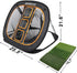 Golf Chipping Net with Tri-Turf Hitting Mat, Indoor/Outdoor Practice for Accuracy and Target Training