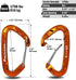 FresKaro 5pcs Nano Carabiner Clips, 8kN 1798lbs, Small Sturdy Reliable Time-Tested Strong Spring Wiregate, Mini Size