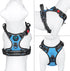 PHOEPET Reflective Dog Harness for Large Breeds, Adjustable No Pull Vest with Handle, 2 Metal Rings (XL, Blue)