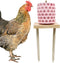 MHLLGN Chicken Coop Accessories, Beak Grinding Calcium Stone with Woodem Stake, Chicken Enrichment