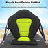 Universal Deluxe Kayak Seat Back, Padded Fishing Boat Seat with Adjustable Strap and Storage Bag