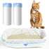 UNMEEE 20 Pack Thicken Cat Litter Bags,cat litter box liners, Leakproof Poop Bags