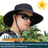ZOORON Sun Hats for Men Women, Wide Brim Bucket Hats, UV Protection UPF50+ Waterproof Boonie Hats