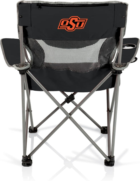 Picnic TIME NCAA Oklahoma State Cowboys Campsite Camping Chair, Picnic Chair, Outdoor Folding Chair with Carry Bag