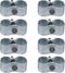 HITTITE 8 Set Dog Kennel Panel Clamps for Chain Link Fence Panel with 1-3/8"/32mm Diameter, Saddle Clamps