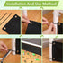 Under Bed Blocker for Pets, Toy Blocker with Black Zip Ties, Under Bed Barrier for Dogs Cats Puppy Furniture (Black,