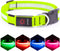 LED Dog Collar, Adjustable USB Rechargeable Light Up Safety Glowing Collar for Dogs, Small, Green
