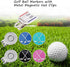 Golf Ball Markers with Metal Magnetic Hat Clips, 2Pcs Funny Golf Ball Marker Hat Clip, Golf Accessories for Men