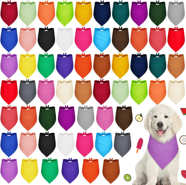 Sadnyy 60 Pcs Dog Bandanas Bulk Heat Transfer Pet Bibs Sublimation Bandana