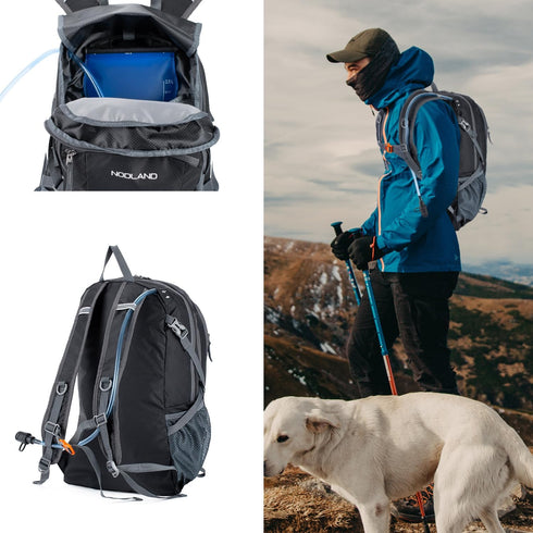 NODLAND Light Weight Packable 45L Backpack for Travel Hiking, Water-Resistant Daypack