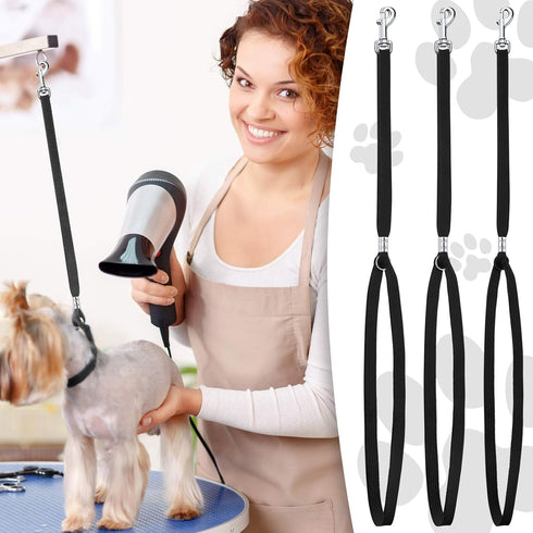 9 Pieces Pet Grooming Loops, Adjustable Nylon Restraint Noose for Dog Cat Safety on Grooming Tables
