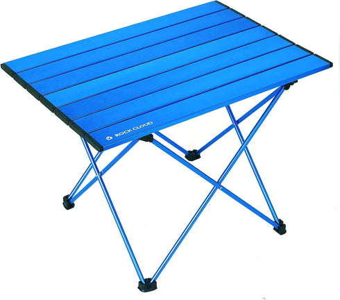 ROCK CLOUD Portable Camping Table, Ultralight Aluminum Folding Beach Table for Camping Hiking Backpacking Outdoor Picnic