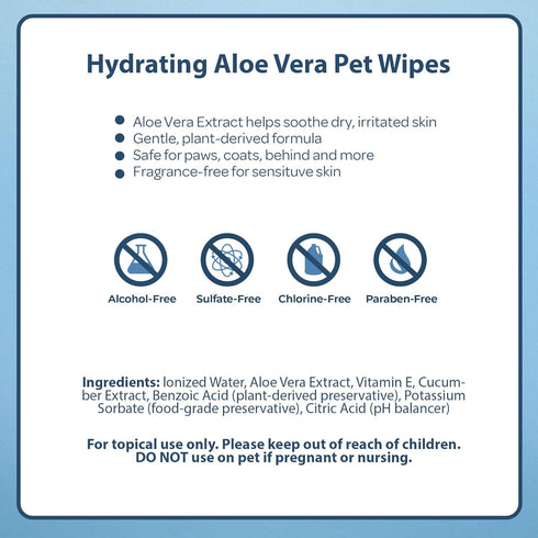 Best Pet Supplies Dog Wipes - Hypoallergenic, Deodorizing, Cleaning Wipes for Dogs, 400 Pack with Hydrating Aloe Vera