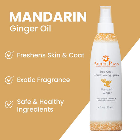 Scented Dog Coat Spray, Cleansing, Conditioning, Moisturizing, Toxin Free Ingredients, Aromatic Grooming Puppy Spray,
