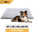 Dog Bed, Washable Dog Crate Mat, Ultra Soft & Anti-Slip Large Bed for Dogs Up to 70 lbs, 36" x 23", Grey